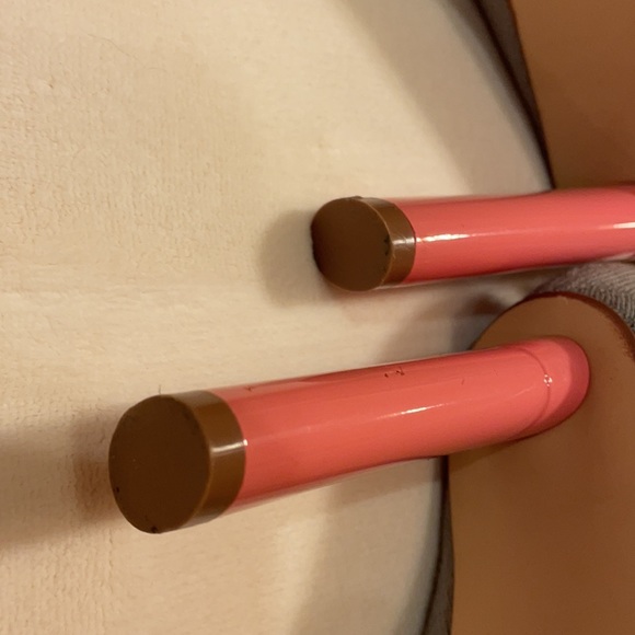 Grey Round Toe Over The Knee Thigh High Chunky Pink Heel Knit Sock Boots 🍄 - Picture 10 of 10